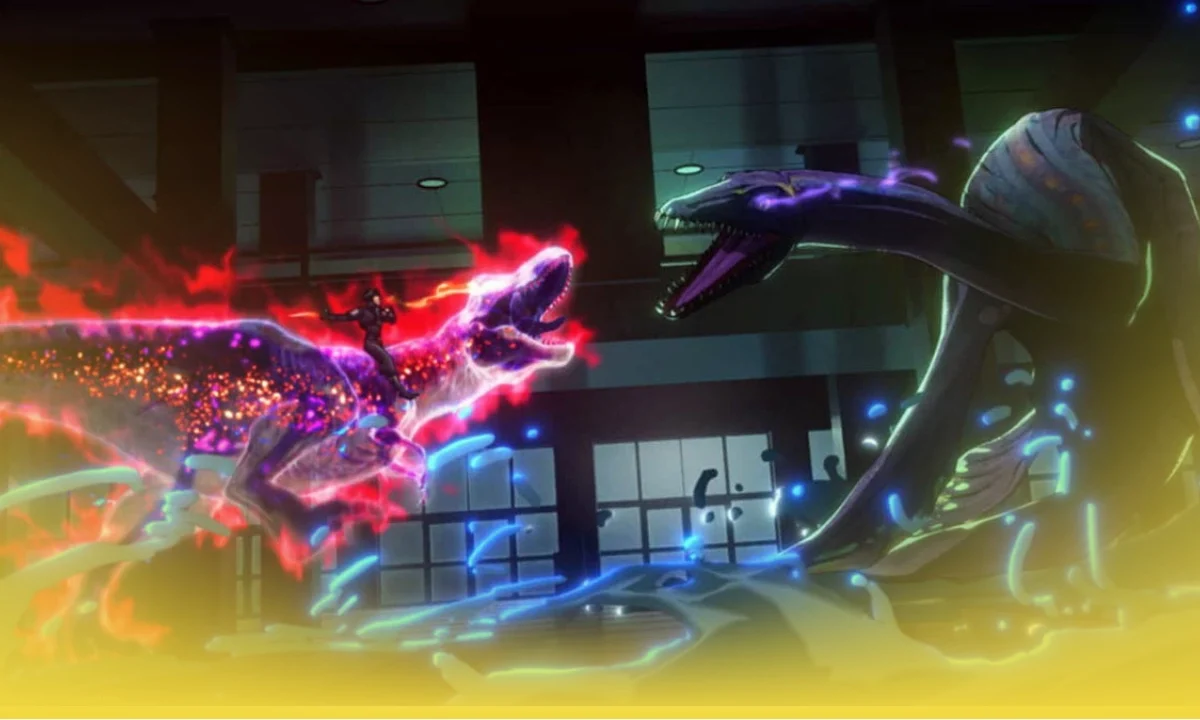 Jurassic Shadows sorprende al anime: ninjas, dinosaurios y maquillaje en una batalla salvaje